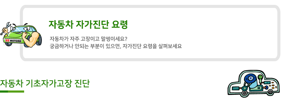 자동차 자가진단 요령